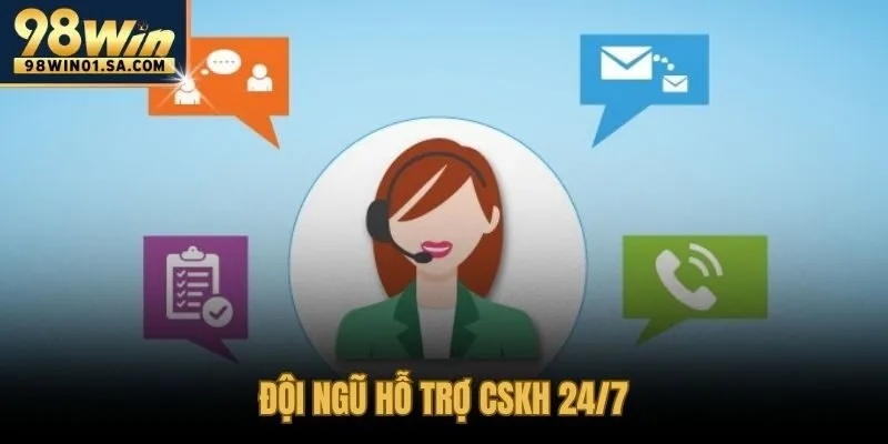 Đội ngũ nhân viên chăm sóc khách hàng đang trực tuyến hỗ trợ
